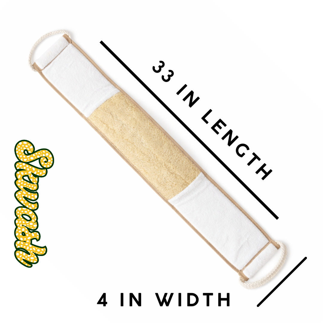 Natural Loofah for Back Extra Long