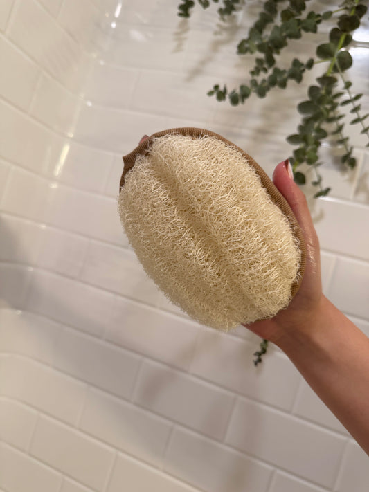 natural loofah for shower